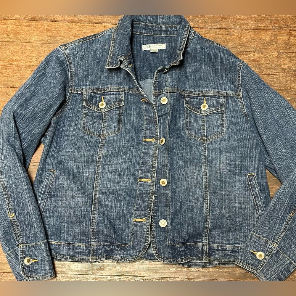 Coldwater Creek Denim Jacket, petite large
